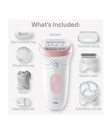 Braun Silk-epil 7-060 epalator with a razor nozzle and brush - Buy Online on GoSupps.com