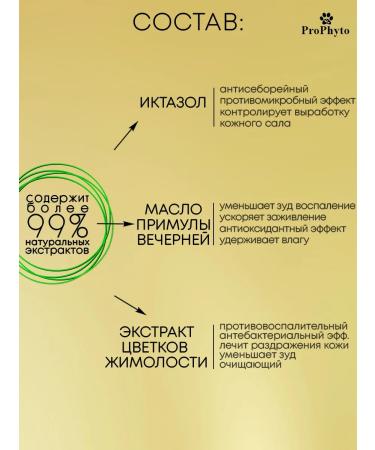 ProPhyto Shampoo for dogs and puppies therapeutic from dandruff and itching 500 ml - Buy Online on GoSupps.com