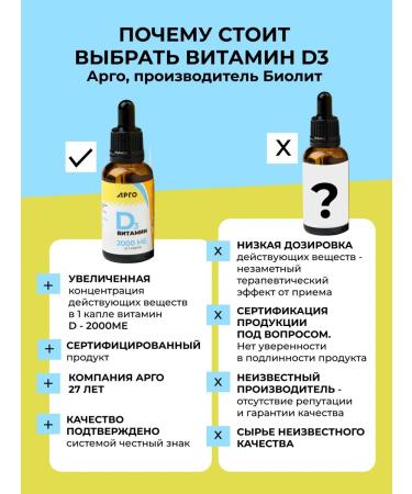 ARGO Vitamin D3 2000 Drops 30 ml - Buy Online on GoSupps.com