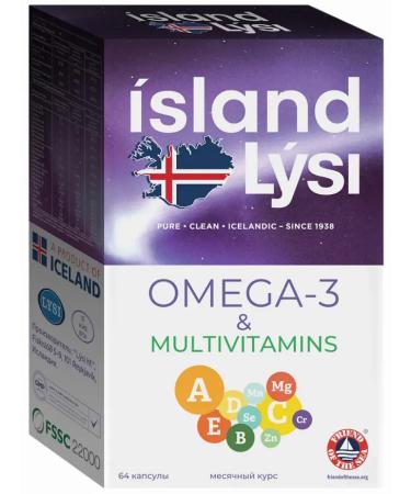 Fox Omega-3 multivitamins caps. No. 64