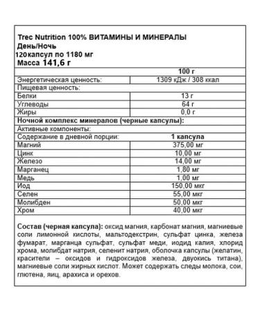 Trec Nutrition Complex of vitamins and minerals - Buy Online on GoSupps.com