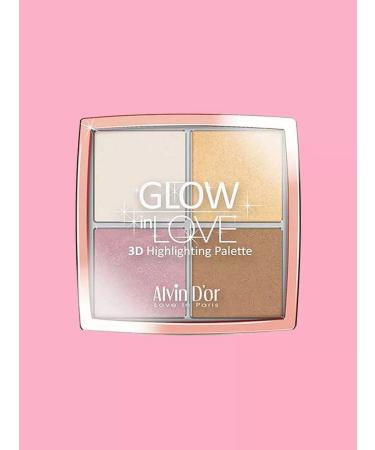Alvin D'or Highlighter for face 4 in 1 universal. Highlaiters' palette - Buy Online on GoSupps.com