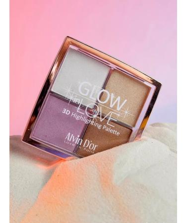 Alvin D'or Highlighter for face 4 in 1 universal. Highlaiters' palette - Buy Online on GoSupps.com