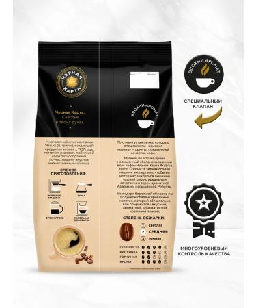 Black Card Crema coffee 1 kg - Buy Online on GoSupps.com
