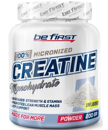 Be First Creatine monohydrate powder Micronized 200 g natural - Buy Online on GoSupps.com