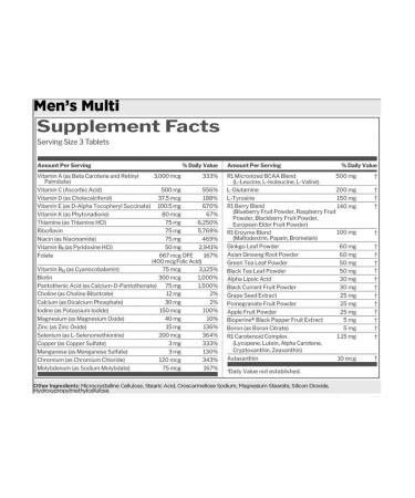 Rule One Men's Active Lifestyle multivitamins 90 tablets - Buy Online on GoSupps.com