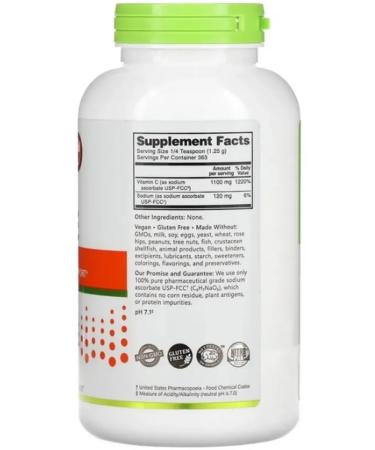 NutriBiotic Immunity Sodium ascorbate vitamin C 454g - Buy Online on GoSupps.com