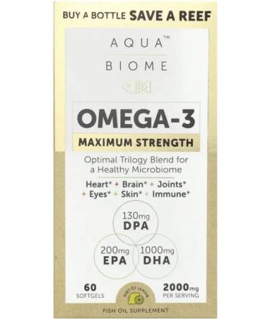 enzymedica Omega-3 Omega 3 Maximum Strength 60 capsules - Buy Online on GoSupps.com