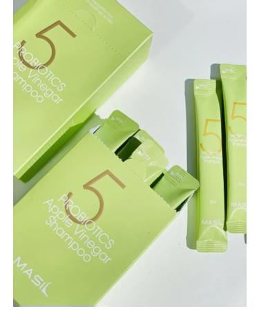 MASIL Shampoo from dandruff with apple cider vinegar 8ml - Buy Online on GoSupps.com