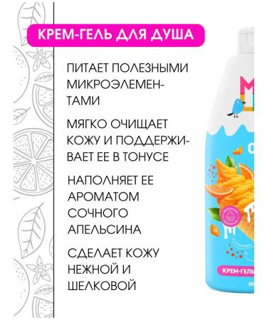 Shower gel milk and orange 2pcs - Buy Online on GoSupps.com