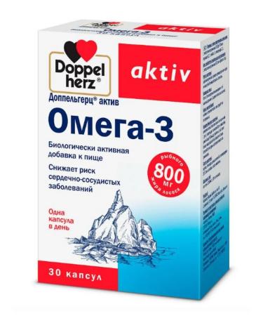 home medicine cabinet Doppelgerz Acts Omega-3 800mg 30 pcs. Cap