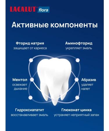 LACALUT Flora toothpaste for oral cavity 75 ml - Buy Online on GoSupps.com