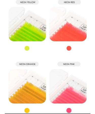 Le Maitre Eyens Neon Pink Caprice 6 lines C 0.10 Mix 7-12 mm - Buy Online on GoSupps.com