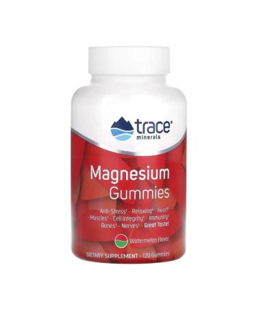 Trace Minerals Magnesium citrate for children Magnesium Gummies 120 Tab (watermelon) - Buy Online on GoSupps.com