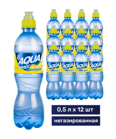 Aquamix Drinking water Aqua Mix is still lemon 0.5l x 12pcs