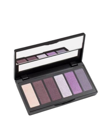 Aden Palette of eye shadow (6 shades) 02 Bordeaux lilac