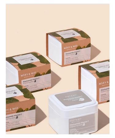 MARY&MAY Mary May set of tissue masks with niacinamide and vitamin C - Buy Online on GoSupps.com