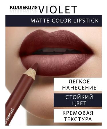 VIOLET Lip pencil red matte 1 pc tone 12 - Buy Online on GoSupps.com