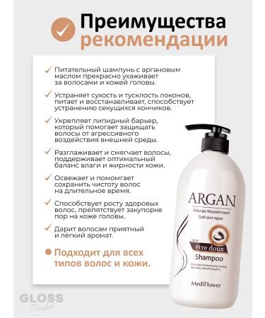 Medi Flower Nourishing for damaged hair with argan oil 1000ml - Buy Online on GoSupps.com