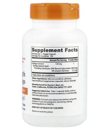 Doctor's Best ginkgo with increased action - Buy Online on GoSupps.com