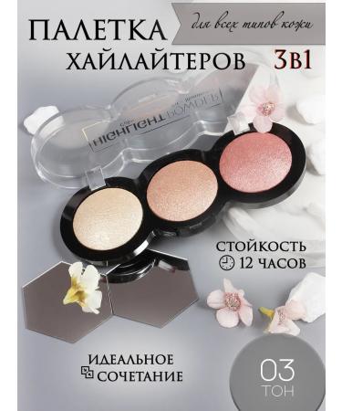 D&ADiamond Facial Highlaiters Palette Shiny Shadows