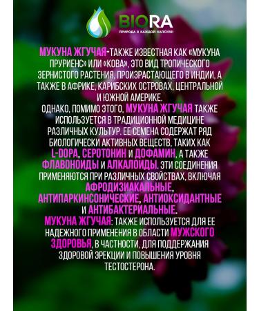 BIORA Fighter mukuna 120 capsules of 400 mg - Buy Online on GoSupps.com