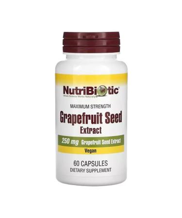 NutriBiotic GSE Grapefruit seed extract 250 mg 60 capsules