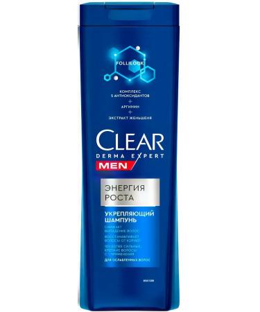 clear MEN Derma Expert shampoo Energy Growth strengthening 380 ml