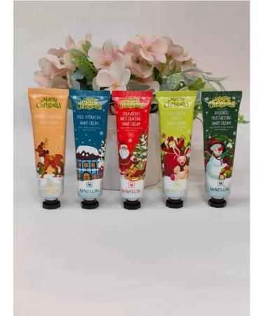 New Year's cream Hand cream Gift set for the new year 5 pcs - Buy Online on GoSupps.com
