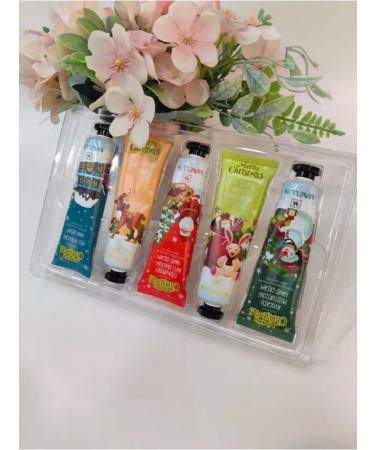 New Year's cream Hand cream Gift set for the new year 5 pcs - Buy Online on GoSupps.com