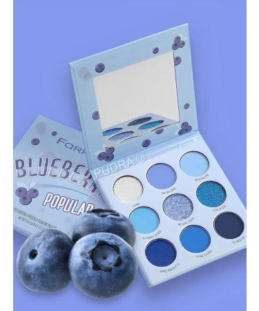 FARRES cosmetics Feature shadows 9 shades of Blueberry Popular