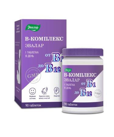 Evalar B vitamins B 90 pcs