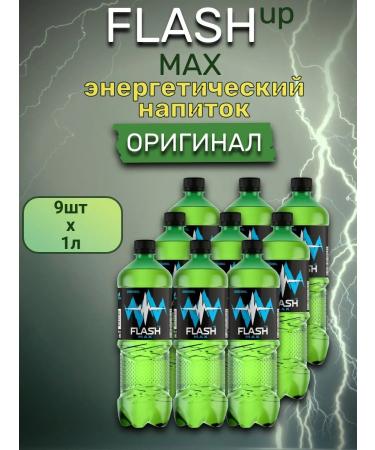 Flash Up Energy Drink gas flash max 9 pcs x 1 l