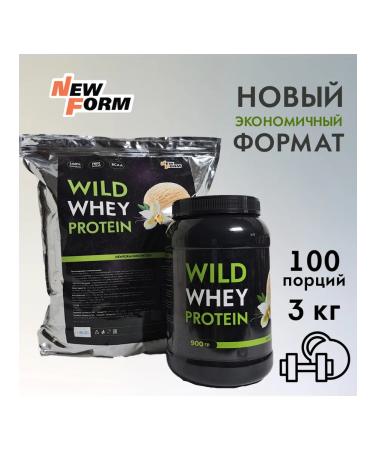 New Form Protein Wild Whey 3000 grams "Chocolate" - Buy Online on GoSupps.com
