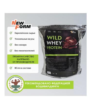 New Form Protein Wild Whey 3000 grams "Chocolate" - Buy Online on GoSupps.com