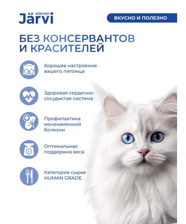 Jarvi elaman Wet food for sterilized cats. Paste 100g x 28pcs - Buy Online on GoSupps.com