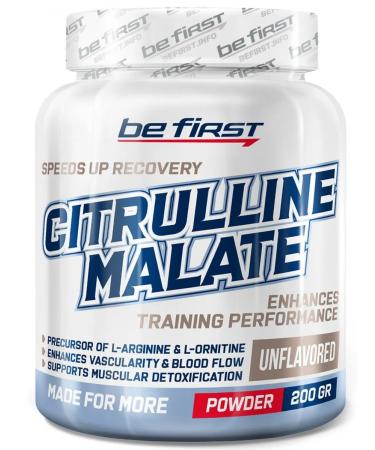 Be First Citrullin Malat Citrulline Malate 200 g without taste - Buy Online on GoSupps.com