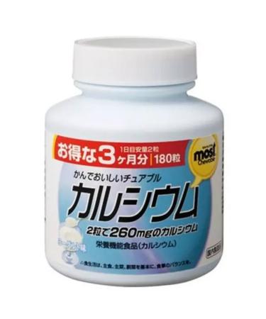 Orihiro Most calcium and vitamin D with the taste of yogurt 180 tablets
