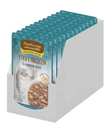 Country delicacies Feed moist home lunch for cats duck salmon 70g 12pcs - Buy Online on GoSupps.com