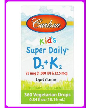 Carlson A complex of vitamins D3+K2 for children 10.16 ml