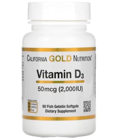 Vitamin D3 2000 IU 90 Softgels (Vitamin D3)