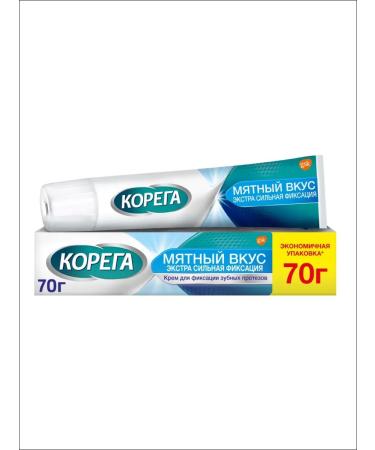 Korega Extra strong cream for fixing dentures mint 70g - Buy Online on GoSupps.com
