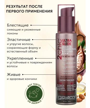 GIOVANNI Hair serum indelible with keratin 118 ml - Buy Online on GoSupps.com