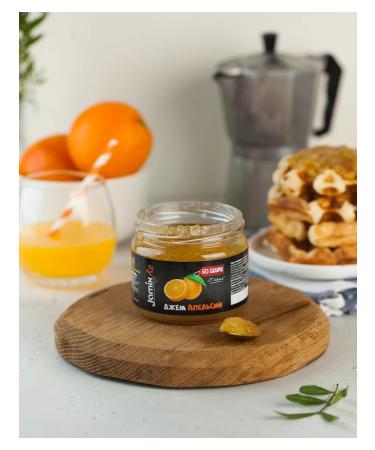 Jamix Fit Set of low -calorie jams without sugar orange 300g.x 3pcs - Buy Online on GoSupps.com