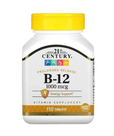 21st Century Vitamin B-12 1000mg 110 tablets - Buy Online on GoSupps.com