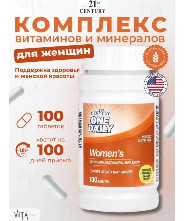 21st Century One Daily Women's Vitamins for women 100 tablets