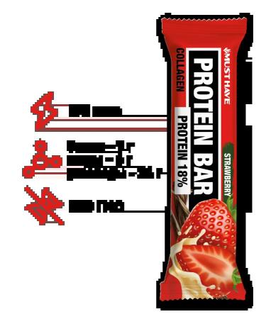 MUST HAVE Protein bars of M shley Protein bar assorted 50 g 20 pcs - Buy Online on GoSupps.com