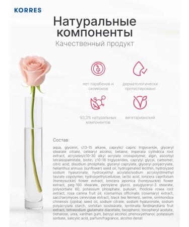 Korres Eye cream from edema and bags under the eyes "Wild Rose" - Buy Online on GoSupps.com