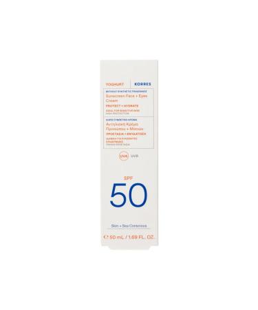 Korres SUN -faceting face cream SPF 50 with panthenol - Buy Online on GoSupps.com