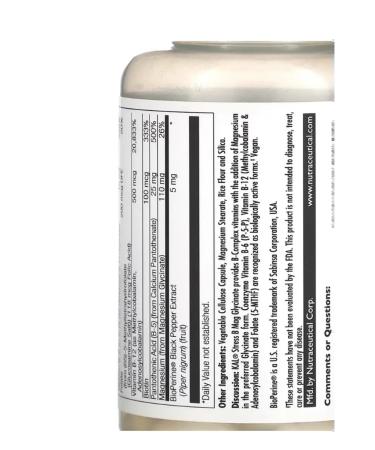 Lake Avenue Nutrition Stress B Mag Glycinate - Buy Online on GoSupps.com